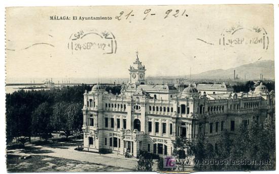 Postales: MALAGA, EL AYUNTAMIENTO,                   P18379