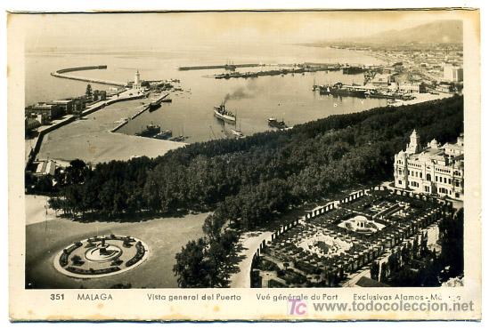 Postales: MALAGA, VISTA GENERAL DEL PUERTO,                   P18400