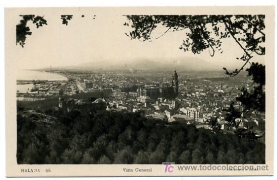 Postales: MALAGA, VISTA GENERAL,             P18403