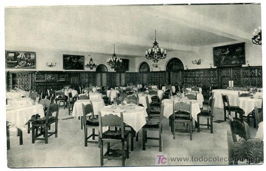 Postales: MALAGA, CARTERIA DEL HOTEL ALHAMAR, COMEDOR PRINCIPAL,             P18411