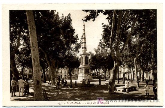 Postales: MALAGA, PLAZA DE LA MERCED,             P18421