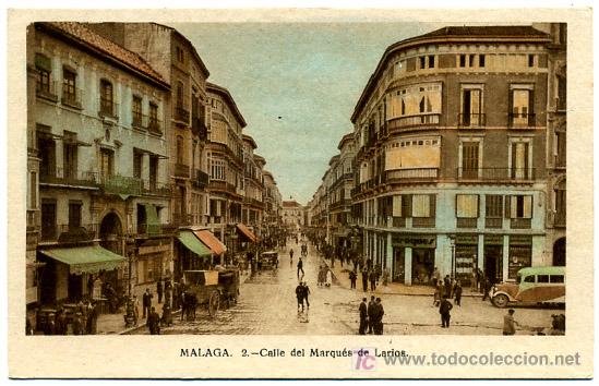 Postales: MALAGA, CALLE DEL MARQUES DE LARIOS,             P18433