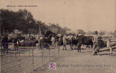 Postales: SEVILLA. FERIA DE GANADOS. - Foto 1