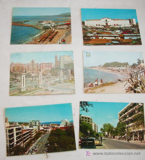 Postales: Lote de 6 postales de M&aacute;laga y Marbella - Foto 1