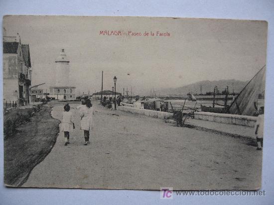 Postales: MALAGA  - PASEO DE LA FAROLA  -  SIN CIRCULAR