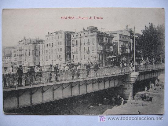 Postales: MALAGA  - PUENTE DE TETUAN -  SIN CIRCULAR
