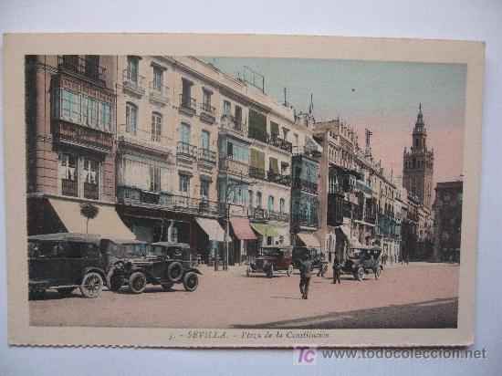 Postales: SEVILLA  - PLAZA DE LA CONSTITUCION - Foto 1