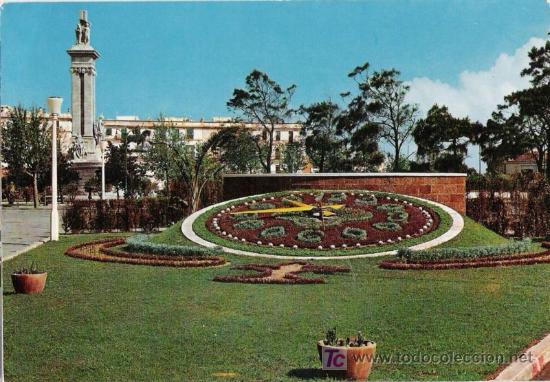 Postales: 19. CADIZ. PLAZA DE ESPA&Ntilde;A. GARCIA GARRABELLA Y CIA. SRC. 1963.