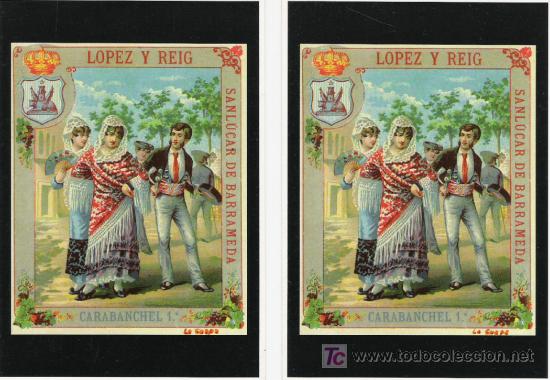 Postcards: BONITA PAREJA DE POSTALES DE PROPAGANDA DE VINO