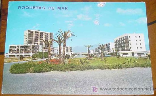 Postales: ANTIGUA FOTO POSTAL DE ROQUETAS DE MAR (ALMERIA) - CIRCULADA -