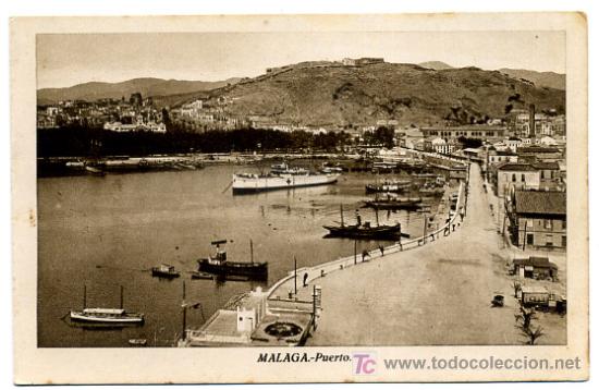 Postales: MALAGA, PUERTO,               P20330