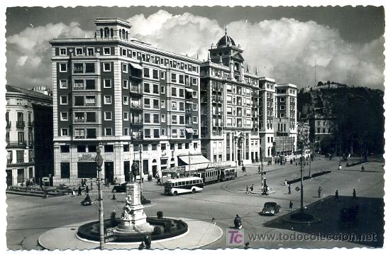 Postales: MALAGA, PLAZA DEL GENERAL QUEIPO DE LLANO,               P20341
