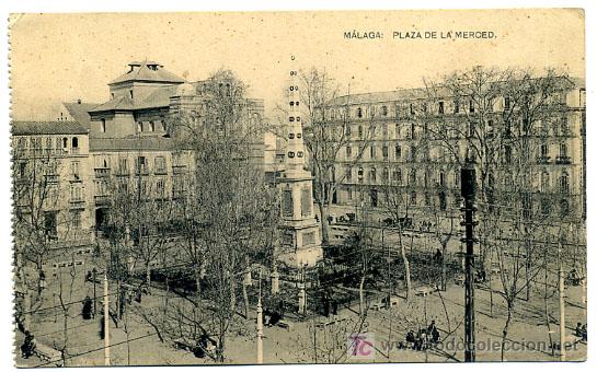 Postales: MALAGA, PLAZA DE LA MERCED,               P20342