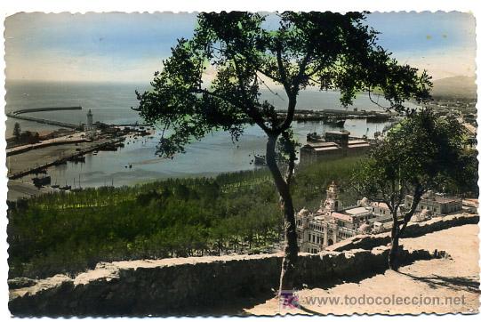 Postales: MALAGA, VISTA PARCIAL DEL PUERTO,               P20343