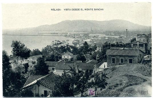 Postales: MALAGA, VISTA DESDE EL MONTE SANCHA,               P20366