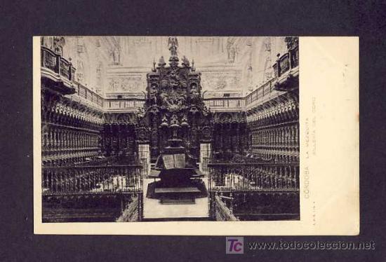 Postais: Postal de CORDOBA: La Mezquita: Silleria del Coro (AMSI num.6)