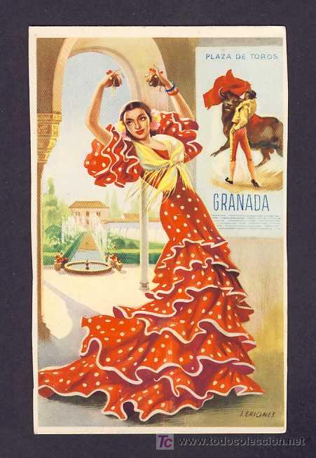 Postales: Postal de GRANADA: Bailaora (Ed.Briobase) - Foto 1