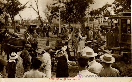 Postales: SEVILLA. &iexcl; A LOS TOROS !           P/ANSE-007 - Foto 1
