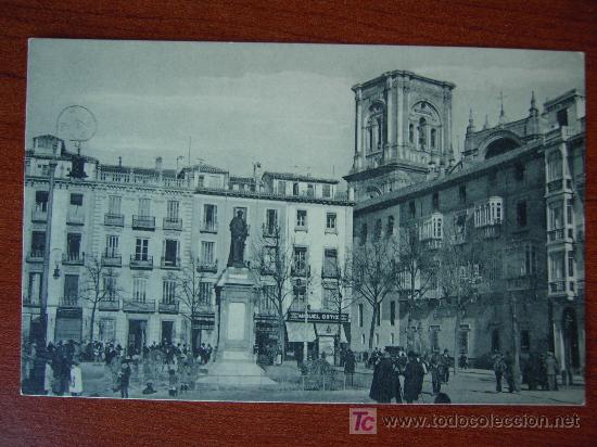 Postales: GRANADA - PLAZA DE BIB. RAMBLA - Foto 1