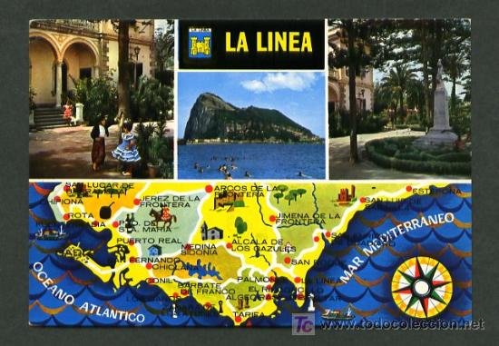 Postales: La Linea de La Concepci&oacute;n. Ed. Subirats Casanovas n&ordm; 18. Circulada.