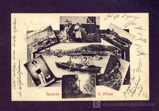 Postales: Postal de MALAGA: Recuerdo (Ed.D.del Rio) - Foto 1