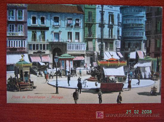 Postales: MALAGA - PLAZA DE CONSTITUCI&Oacute;N