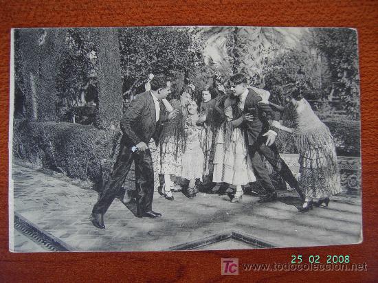 Postales: SEVILLA - BRONCA EN LA FIESTA - Foto 1