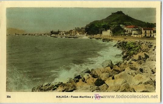 Postales: POSTAL MALAGA PASEO MARITIMO Y CALETA
