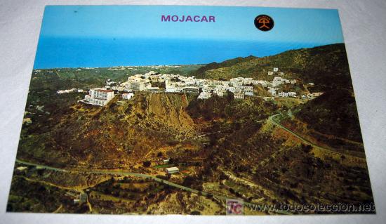 Postales: ANTIGUA POSTAL DE MOJACAR ALMERIA VISTA AEREA - CIRCULADA - POSTALES HNOS. GALIANA -