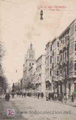 Postales: POSTAL DE GRANADA N&ordm;990, GRAN VIA, CIRCULADA, C.A. Y L. - Foto 1