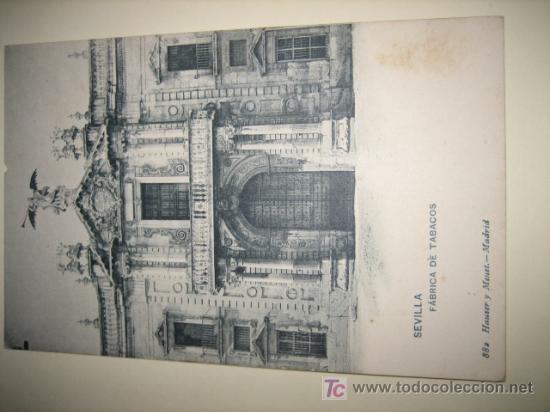 Postales: SEVILLA-FABRICADE TABACOS- HAUSER-MENET - Foto 1