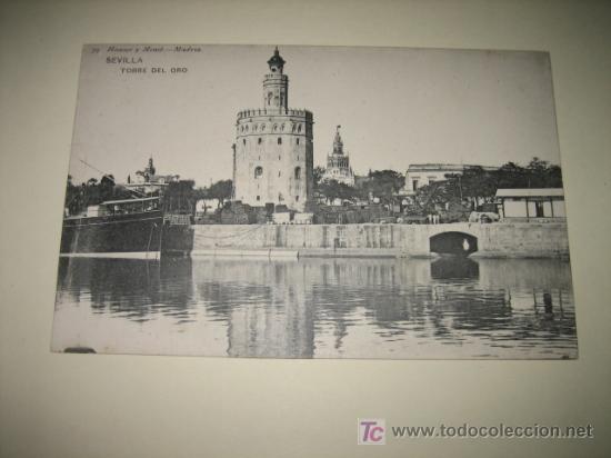 Postales: SEVILLA-TORRE DEL ORO- HAUSER-MENET - Foto 1