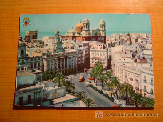 Postales: POSTAL CADIZ PLAZA DE SAN JUAN DE DIOS Y AYUNTAMIENTO ESCRITA