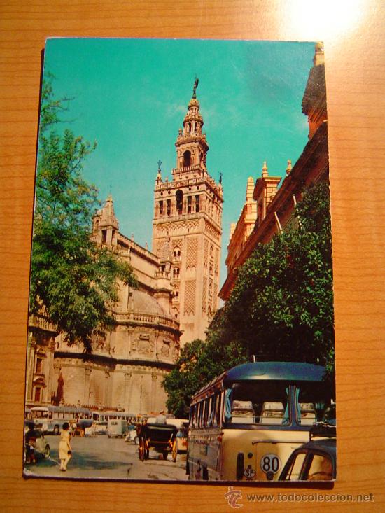 Postales: POSTAL SEVILLA LA GIRALDA CIRCULADA - Foto 1