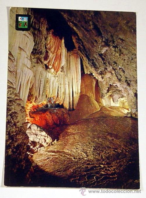 Postales: 16.ARACENA-Huelva-Grutas de las Maravillas,salon las pieles.Sin circular.
