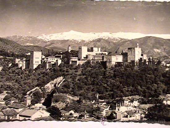 Postales: POSTAL DE GRANADA DE LOS A&Ntilde;OS 50 - Foto 1
