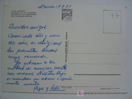 Postales: POSTAL ALMERIA - REF. K-47 - Foto 2