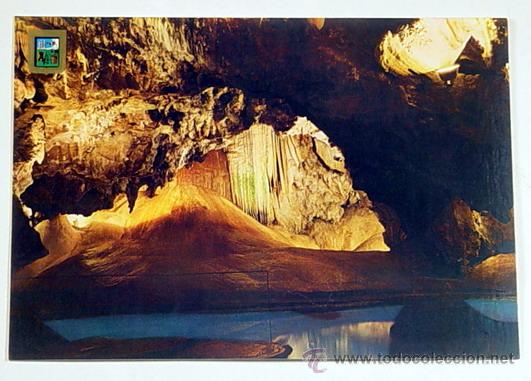 Postales: 18-ARACENA.HUELVA.GRUTA DE LAS MARAVILLAS.EL VOLCAN.No circulada.