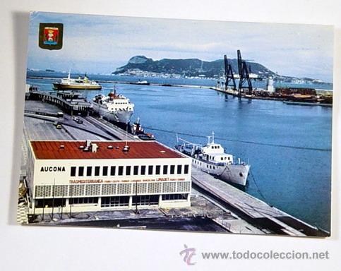 Postales: 180-ALGECIRAS.CADIZ.EDIFICIO DE AUCONA EN EL PUERTO.No circulada.