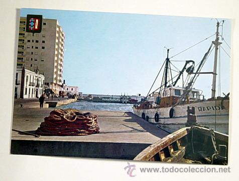 Postales: 21-AYAMONTE.HUELVA.MUELLE PESQUERO.No circulada,esta escrita.