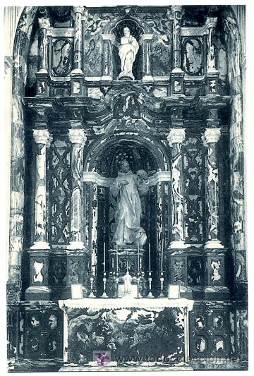 Postales: GRANADA, ALTAR Y RETABLO DE LA SACRISTIA,              P22894 - Foto 1