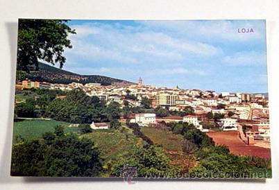 Postales: 6-LOJA.GRANADA.VISTA PARCIAL.No circulada.