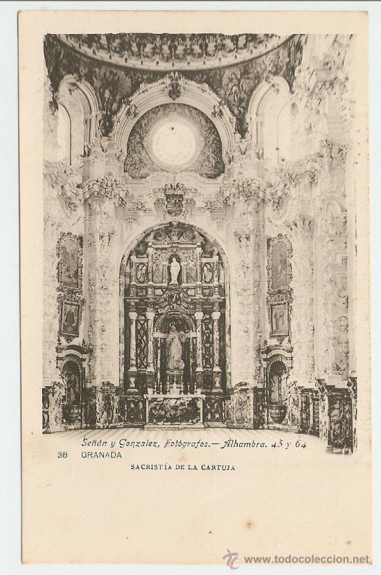 Postales: Granada - Sacrist&iacute;a de la Cartuja