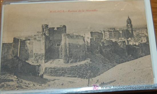 Postcards: POSTAL DE MALAGA. RUINAS DE LA ALCAZ&Aacute;BA