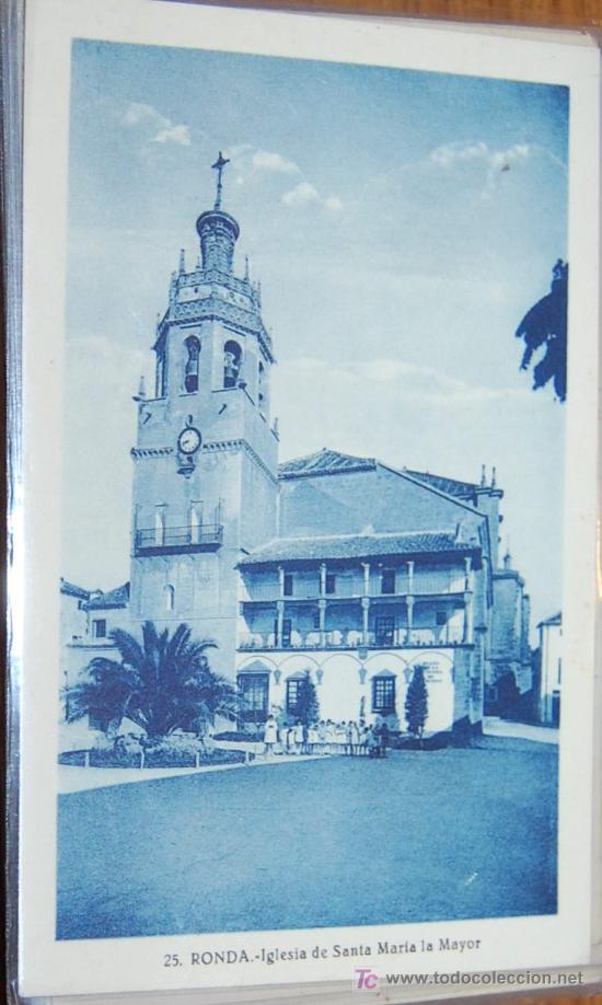 Postcards: POSTAL DE MALAGA. RONDA. IGLESIA DE SANTA MARIA LA MAYOR