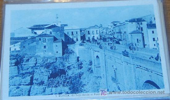 Postkarten: POSTAL DE MALAGA. RONDA. EL TAJO SOBRE EL PUENTE NUEVO