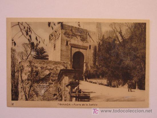 Postales: GRANADA - PUERTA DE LA JUSTICIA - SIN CIRCULAR - Foto 1