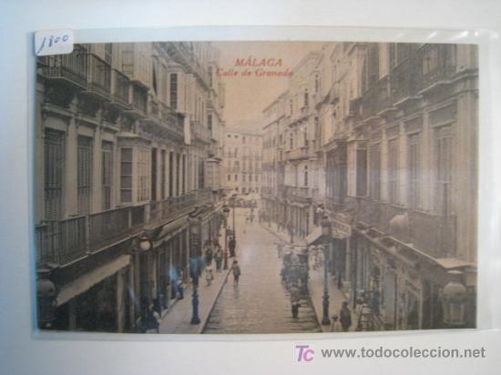 Postales: MALAGA: CALLE DE GRANADA. POSTAL ANTIGUA