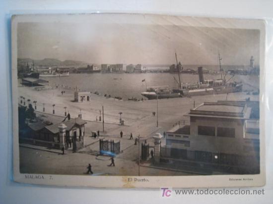Postales: POSTAL ANTIGUA MALAGA: EL PUERTO (7)