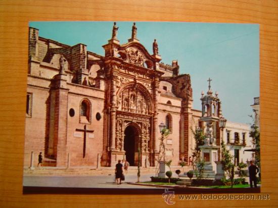 Postales: POSTAL PUERTO DE  SANTA MARIA IGLESIA MAYOR PRIORAL SIN CIRCULAR